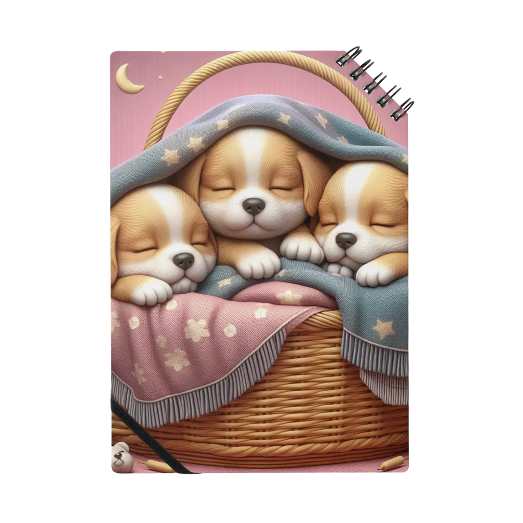 ふわふわ子犬の第②弾！ほっこり♡ ふわふわ子犬 Notebook