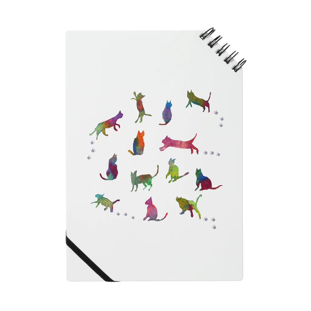 なおこストアの虹色ねこ＊リリー Notebook