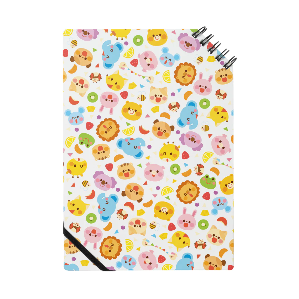 Illustrator イシグロフミカの動物たちとフルーツ Notebook