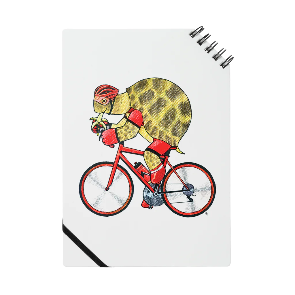 カメの自転車乗り Notebook by segasworks ∞ SUZURI