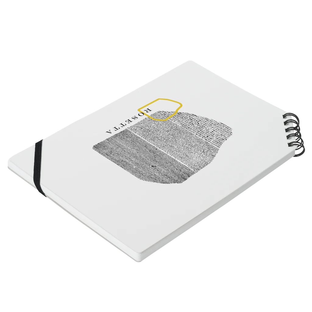 押し売り洋品店『ボルゾ』のThe Rosetta Notebook :placed flat