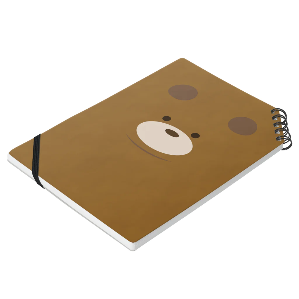 少食腹ペコガールデザイナーはなこのくま Notebook :placed flat