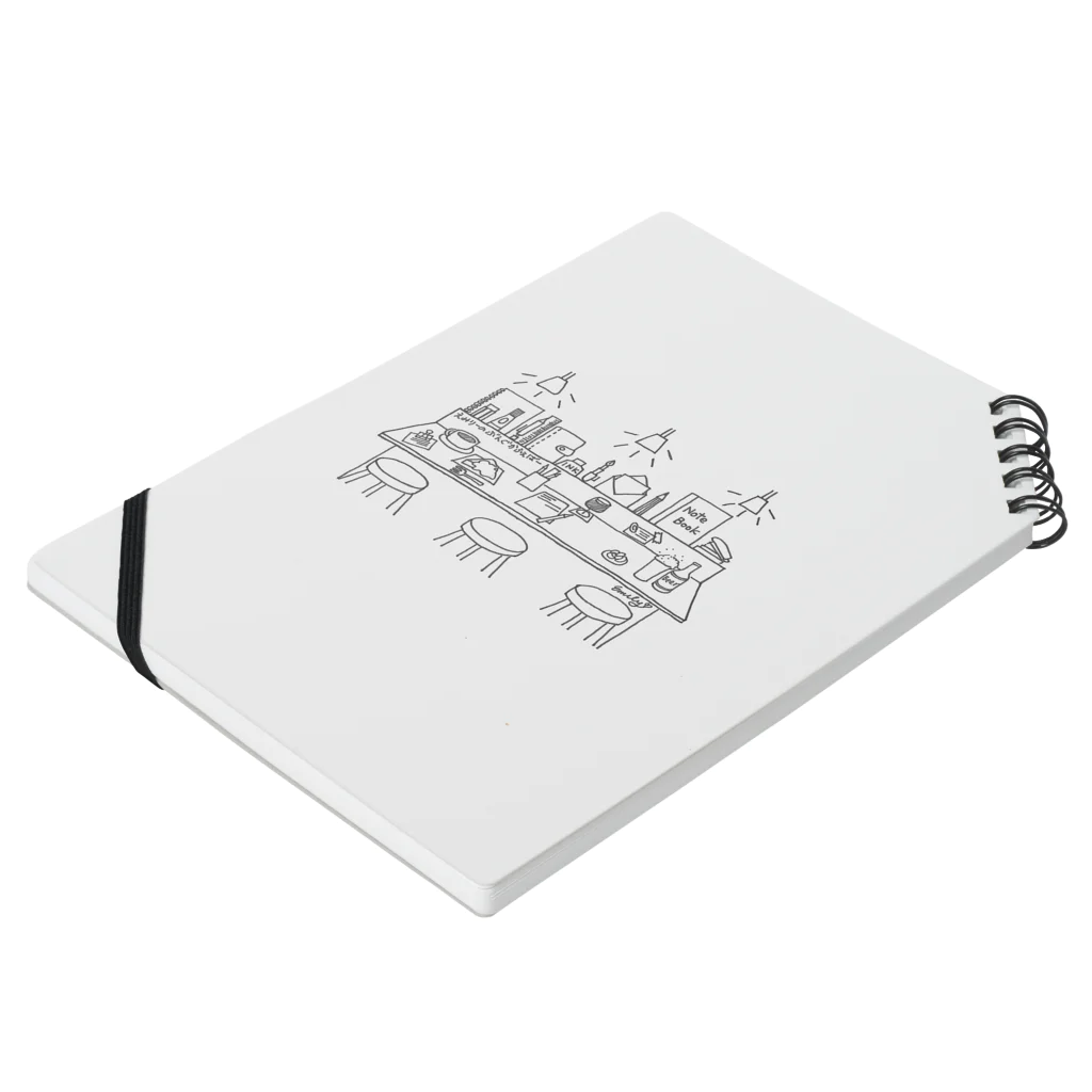 ハピネスタイムのえみりーのぶんぐかふぇばー Notebook :placed flat