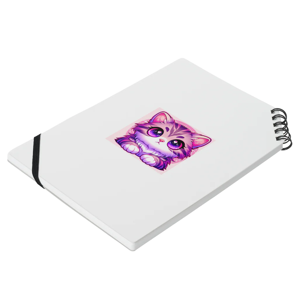 TOM24の些細な事でも興味津々アメショー”モモちゃん” Notebook :placed flat