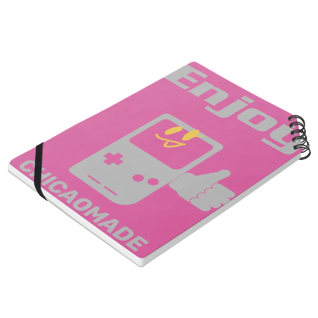 chicao madeのENJOY Notebook :placed flat