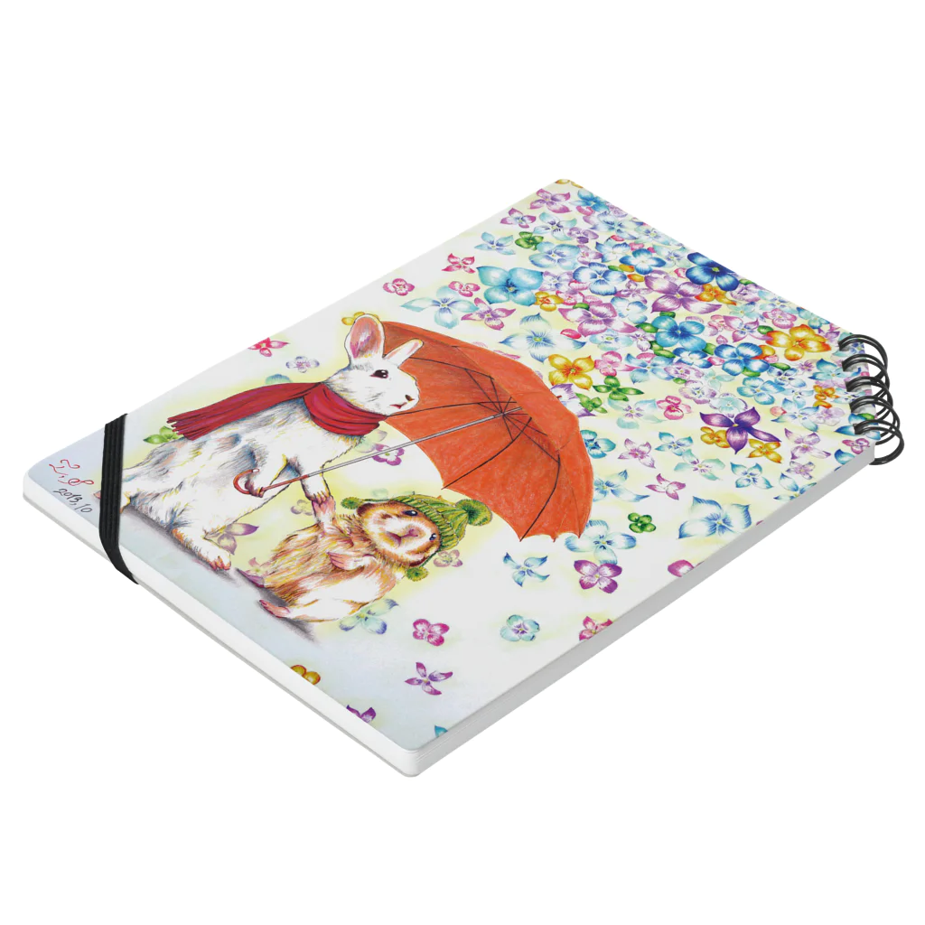白石拓也の雨紫陽花 Notebook :placed flat