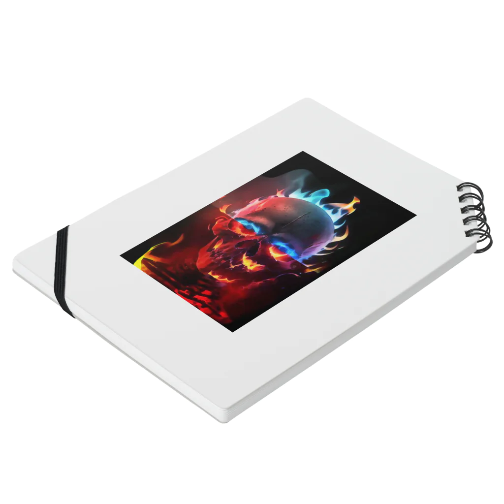 SOCG BRANDの"燃える漢" Notebook :placed flat