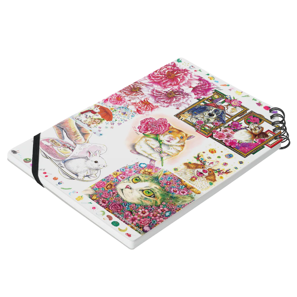 白石拓也のボールペン画と可愛い動物 Notebook :placed flat