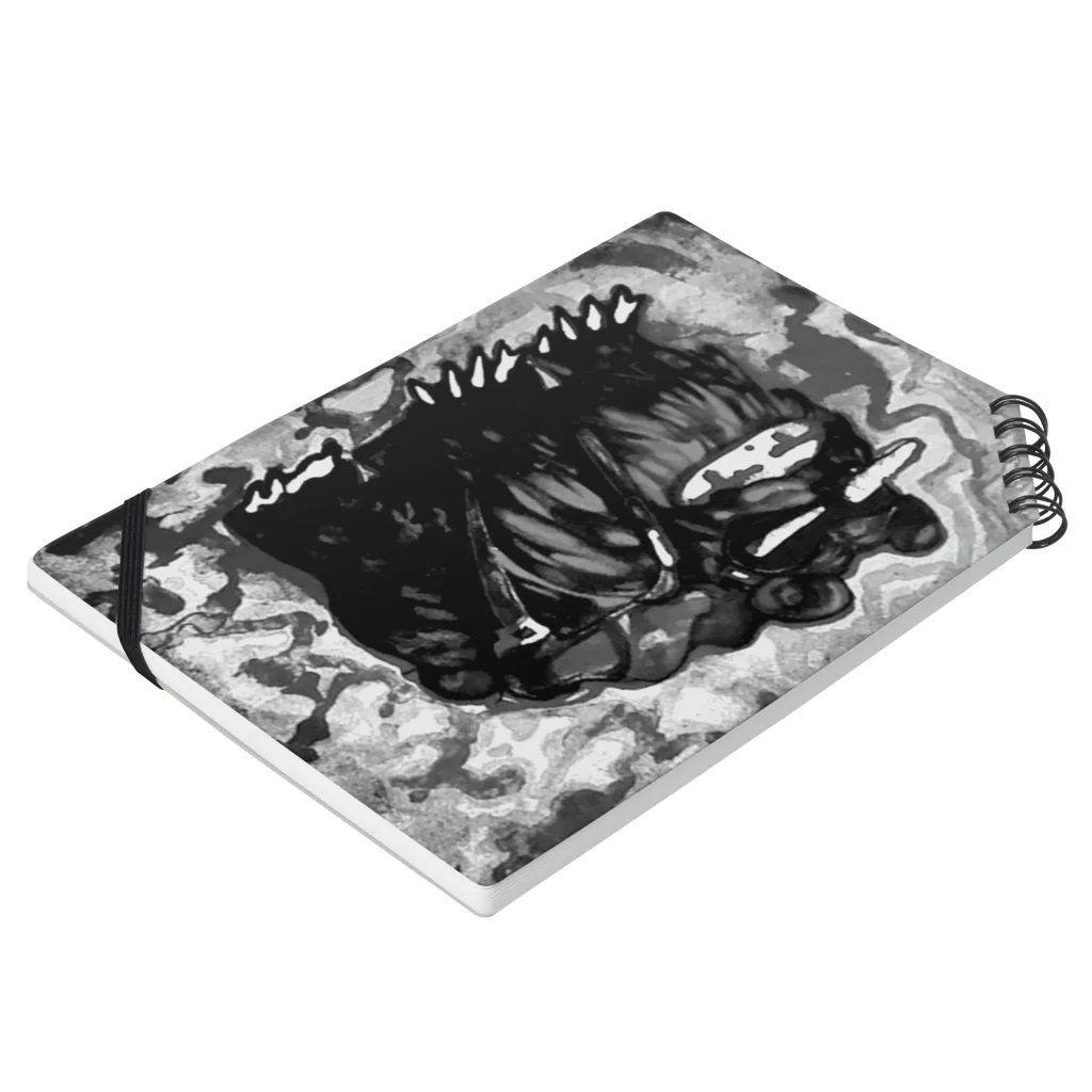 バックヤードの💼 Notebook :placed flat