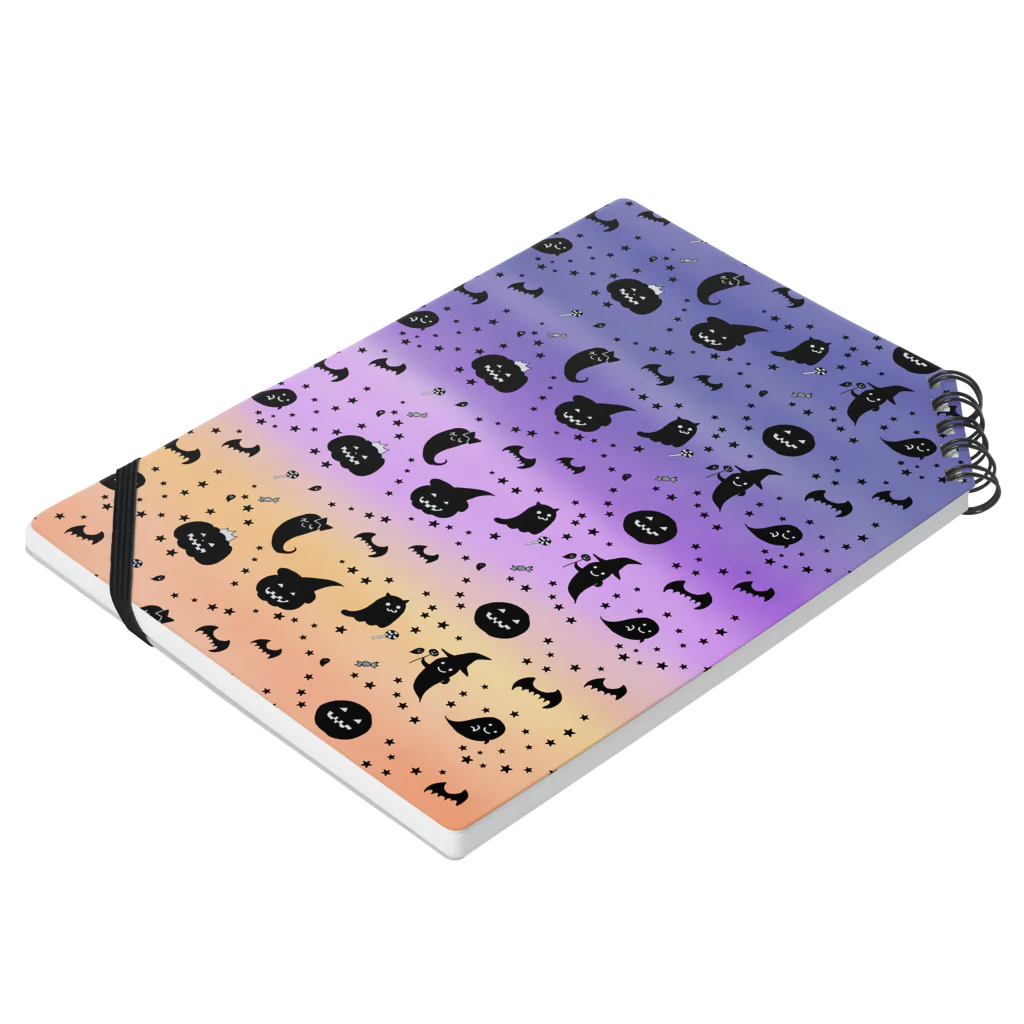 Je te veuxのおばけパレード グラデ空 Notebook :placed flat