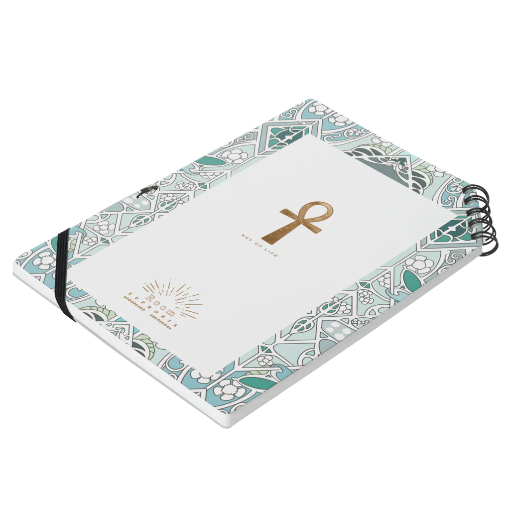 Room Euphoriaの古代エジプトの幸運アイテム　アンク Notebook :placed flat