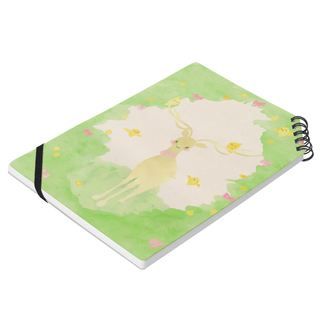 Haijiの動物園のハッピーフロレスタ Notebook :placed flat