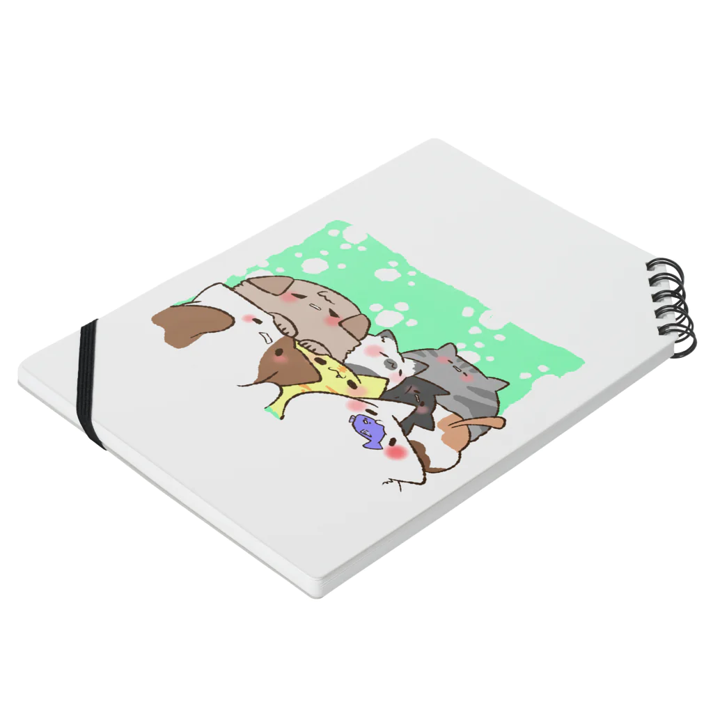 ピコピコハンマーのねこねこねこ Notebook :placed flat