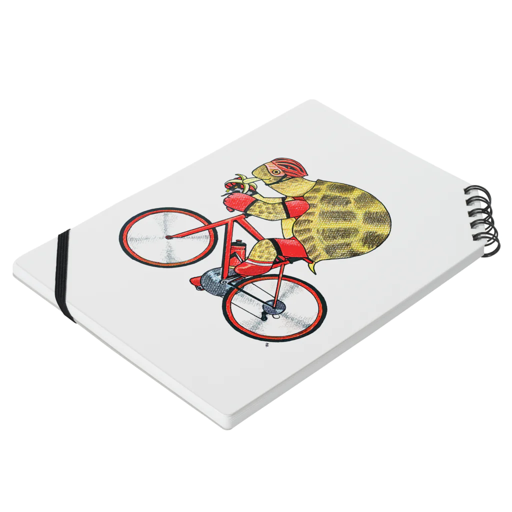 カメの自転車乗り Notebook by segasworks ∞ SUZURI
