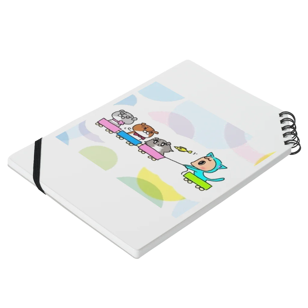 さぼてんのネコミュニケーションのさぼてん家のお出かけ Notebook :placed flat
