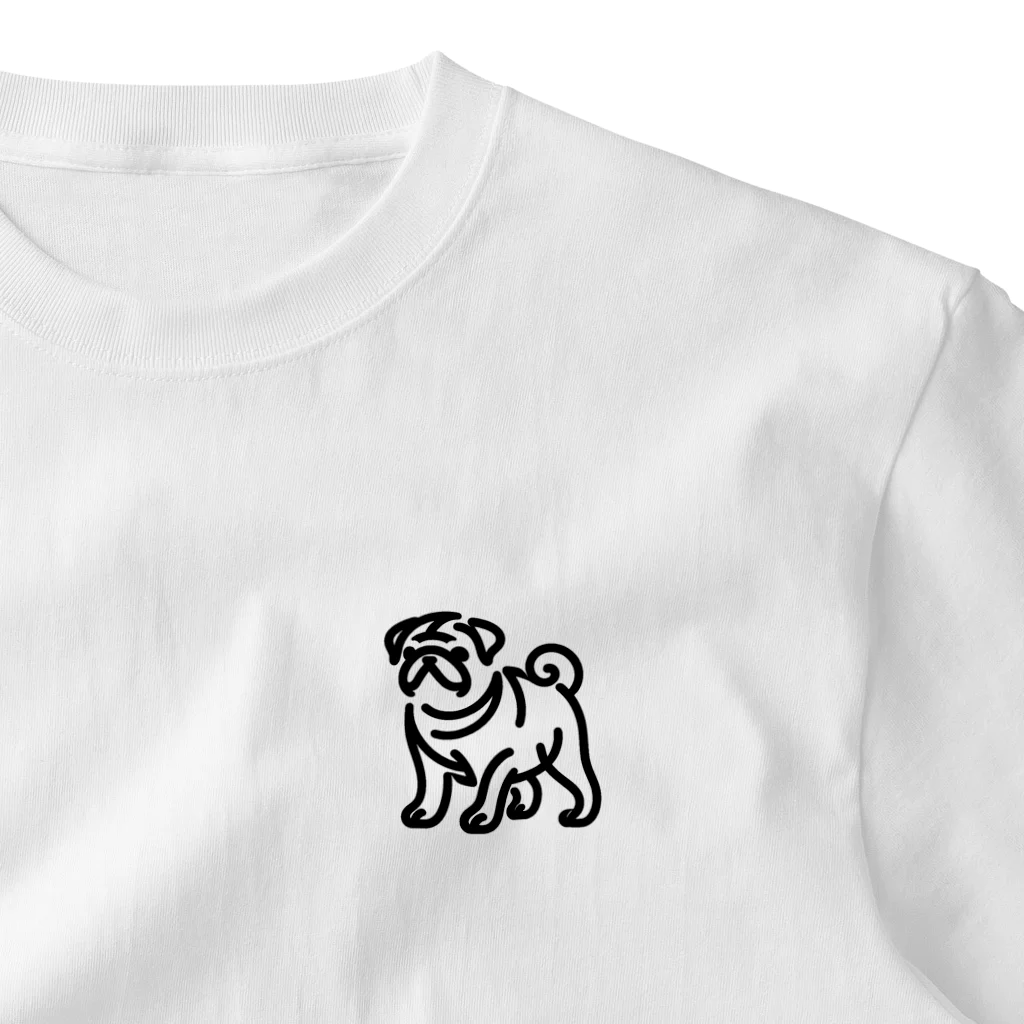 Bebezoのパグ One Point T-Shirt
