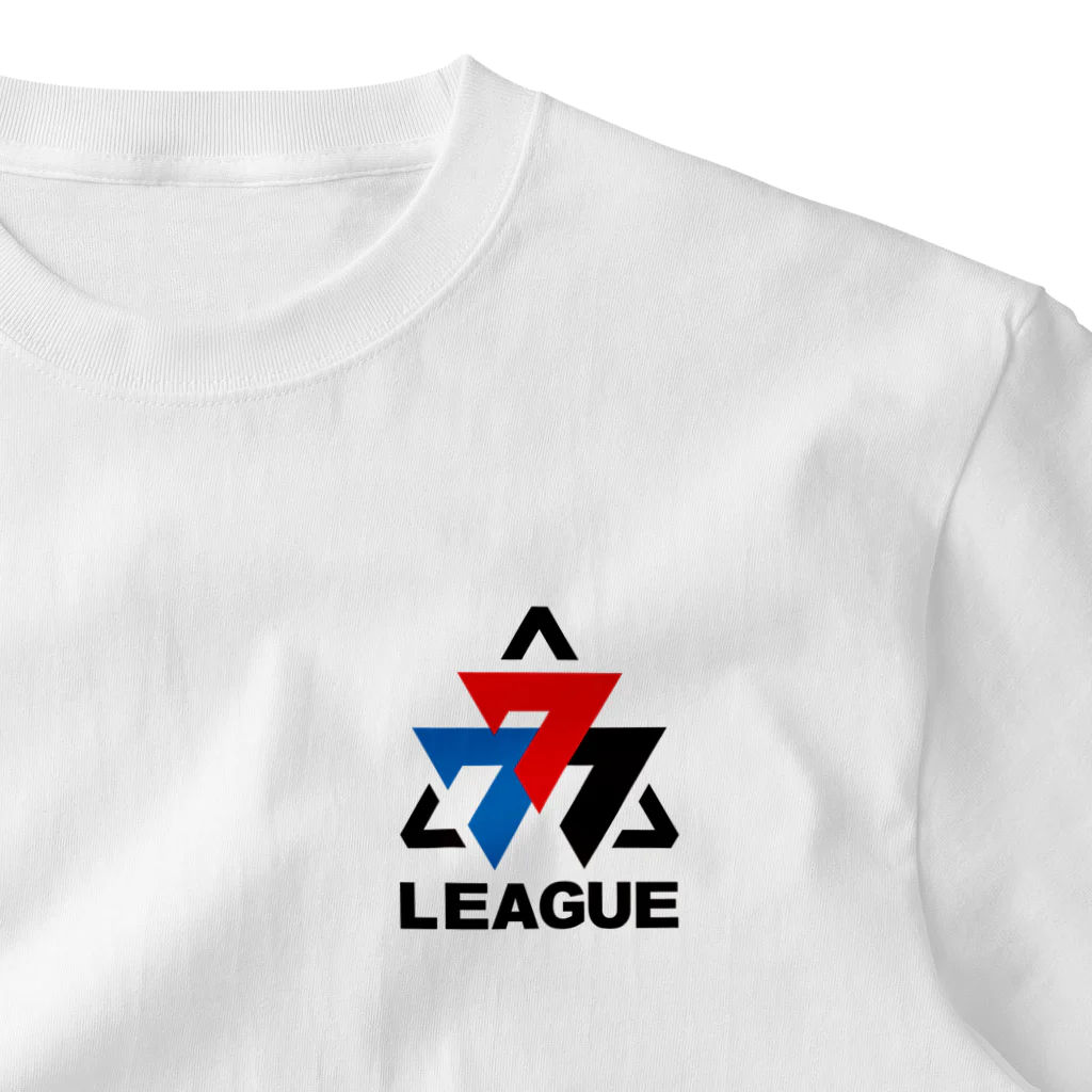 サミー商店CUSTOMの777リーグ 公式ブラックロゴ ワンポイントTシャツ(G73-13) One Point T-Shirt