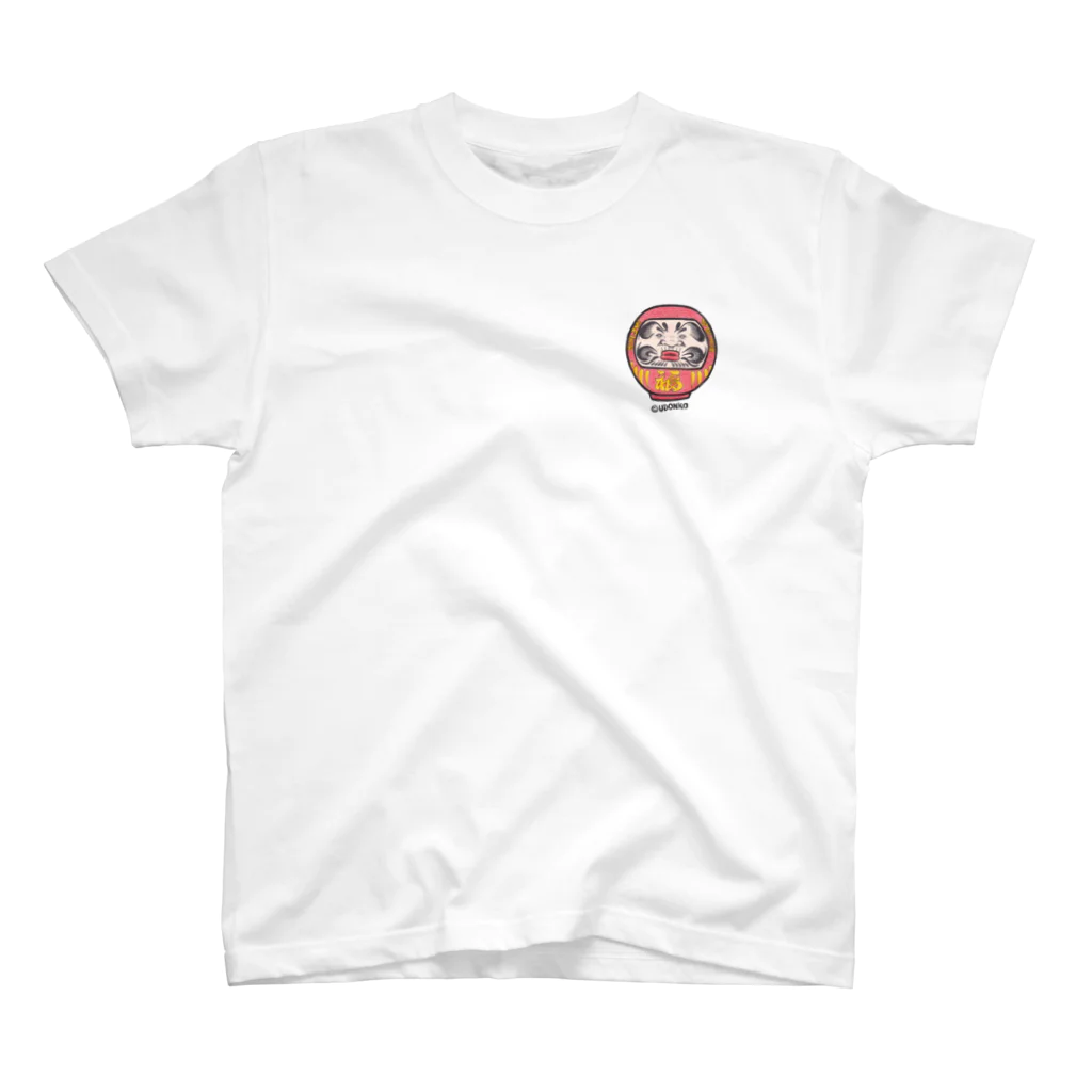 縁起のいいおじさんのだるまおじさん One Point T-Shirt