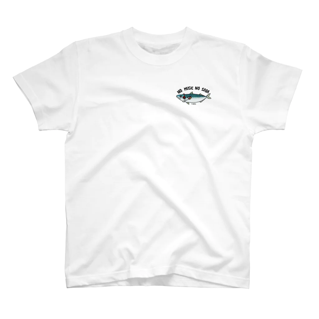 PELLONPEKKOのNO MUSIC NO SABA One Point T-Shirt