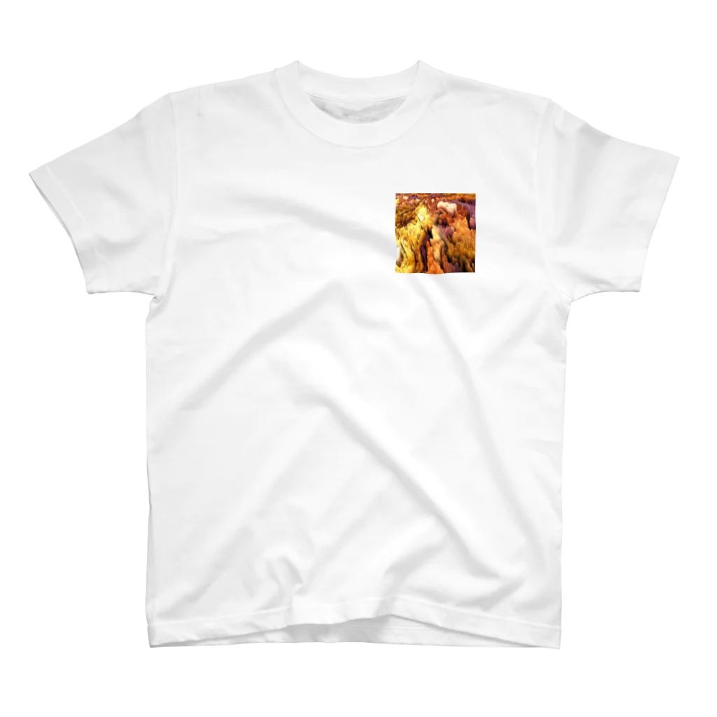 🍩tarojiro(たろじろ) shop🍩の捕らわれの土ロボット模様 One Point T-Shirt