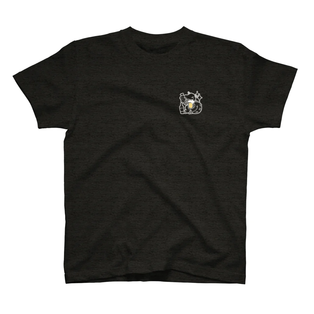 しーさんのグッズ屋さんの酒豪/酒ザウルス【７色】 One Point T-Shirt
