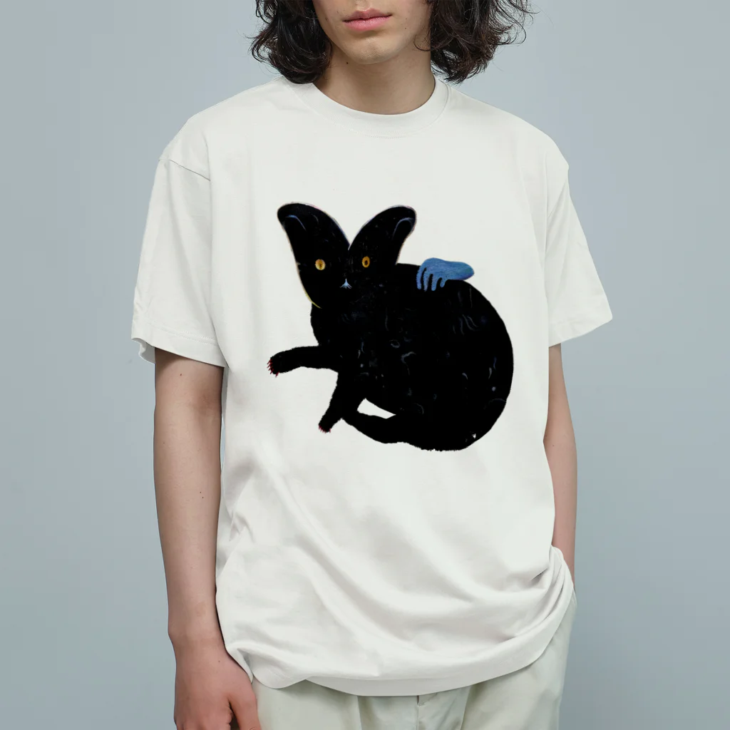 野口清村 / Noguchi Shimuraの撫で猫 Organic Cotton T-Shirt