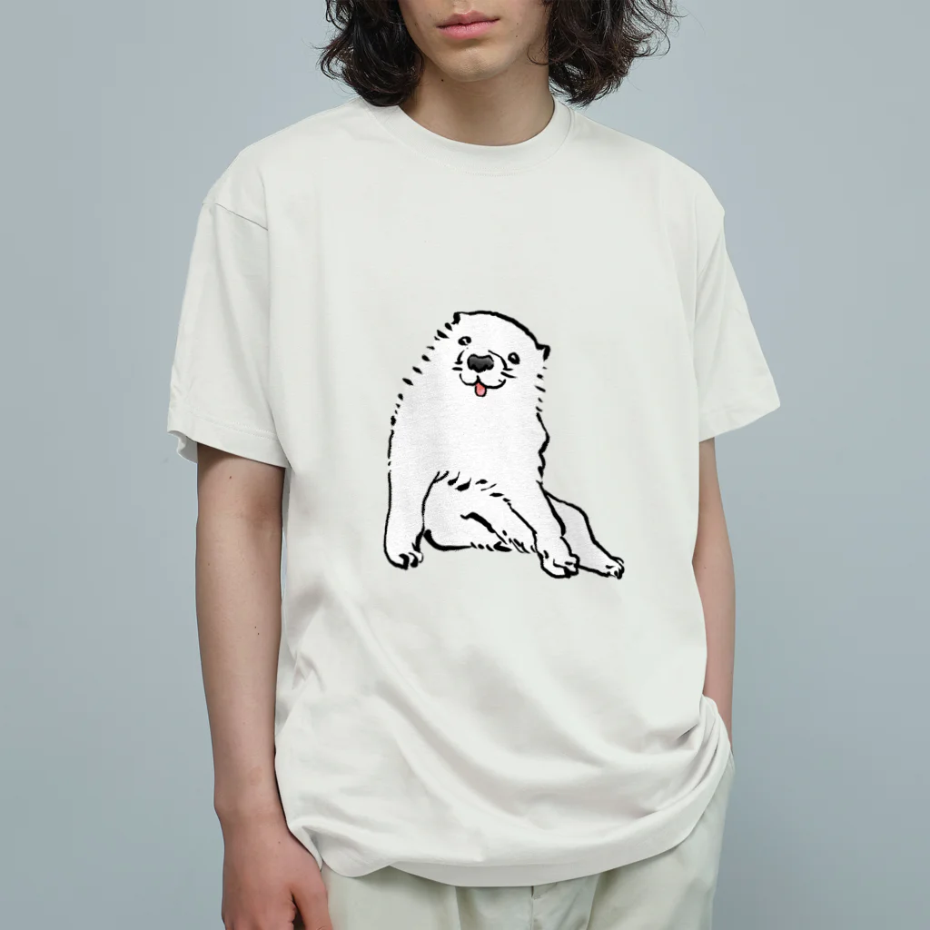 ふくふく商店の長沢芦雪の「あの犬」 Organic Cotton T-Shirt