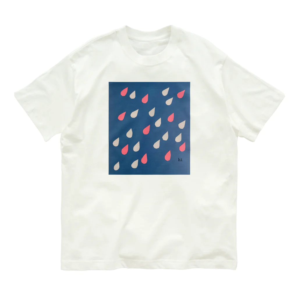 tsumura_goodsのpink rain　ピンクの雨 Organic Cotton T-Shirt