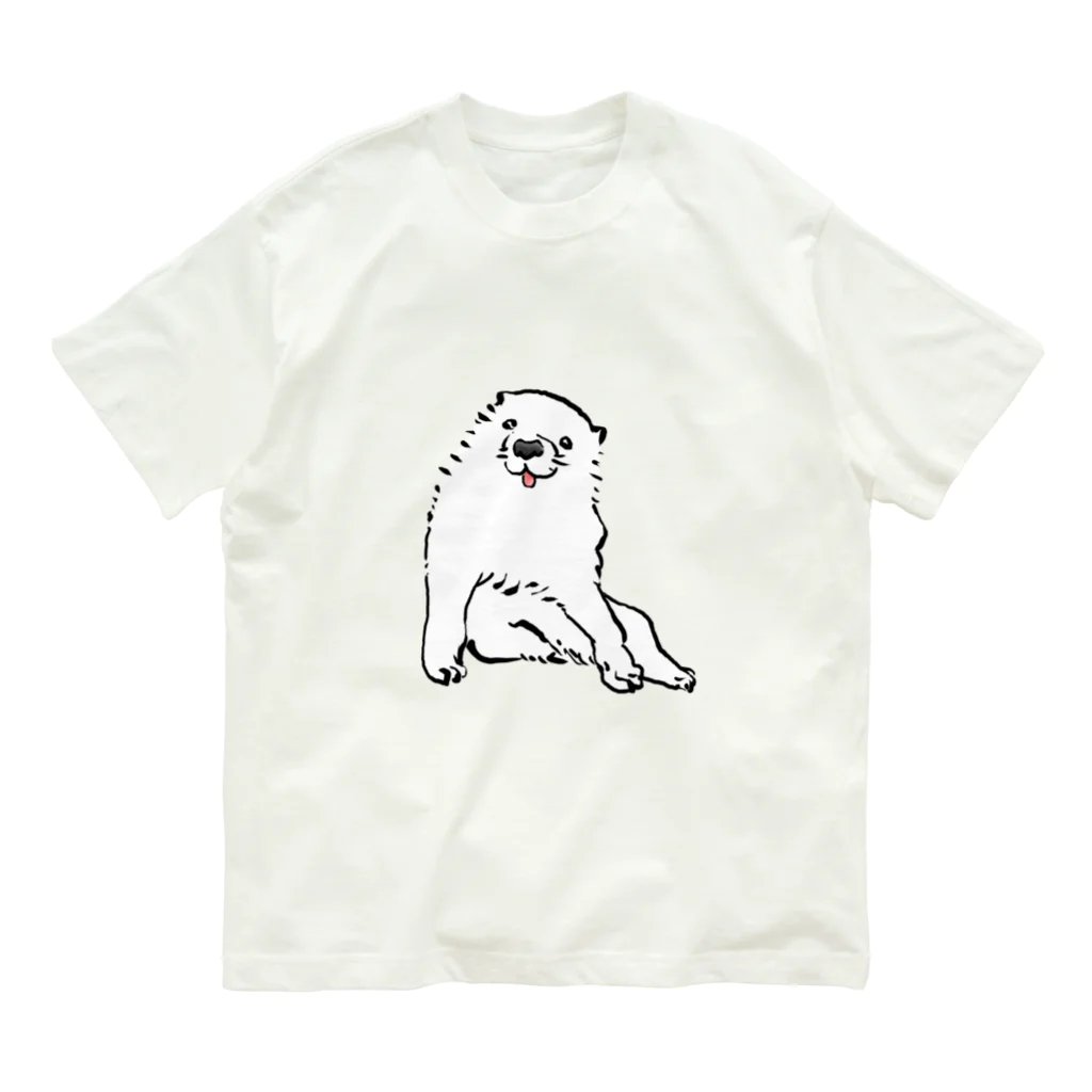 ふくふく商店の長沢芦雪の「あの犬」 Organic Cotton T-Shirt