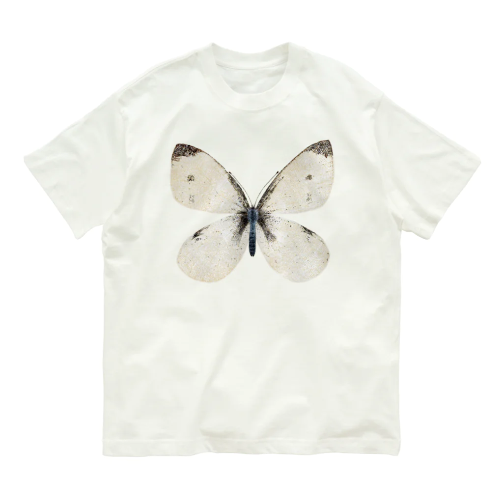 桃山鈴子 ムシティーショップのモンシロチョウ Organic Cotton T-Shirt