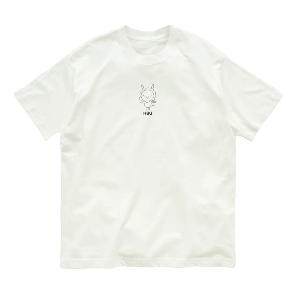 いしだよりこ商店のはなまるブタウサギ💮　スタンディングtype Organic Cotton T-Shirt
