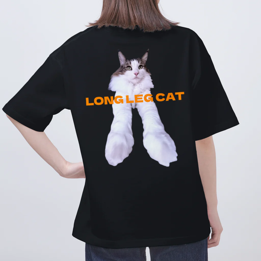 巨大新幹線のロングレッグキャット Oversized T-Shirt