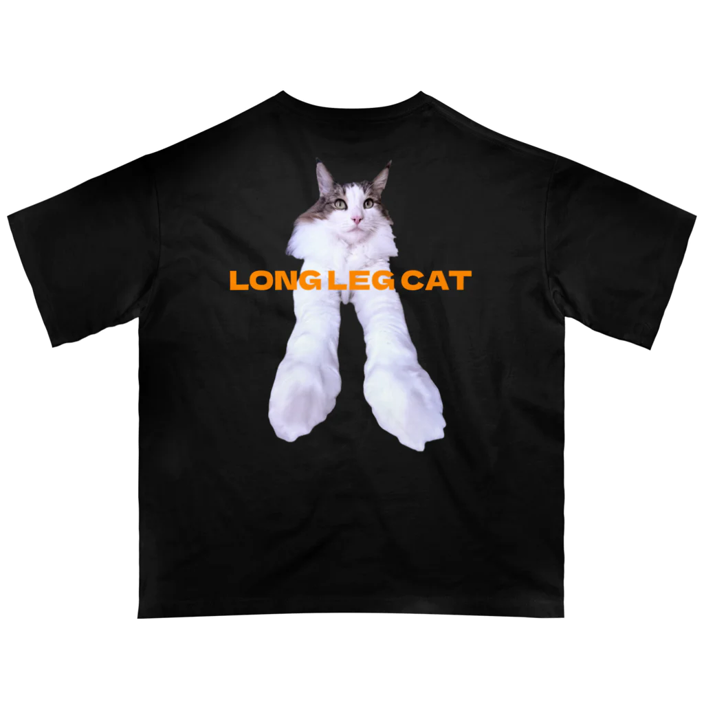 巨大新幹線のロングレッグキャット Oversized T-Shirt