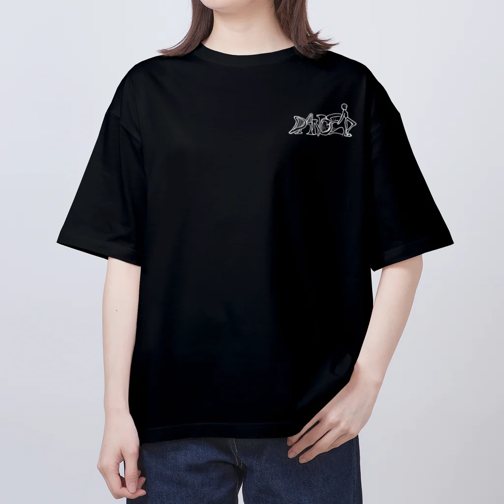 Holstein shopの舞-Mai- 書道バックプリントTシャツ　ブラック Oversized T-Shirt