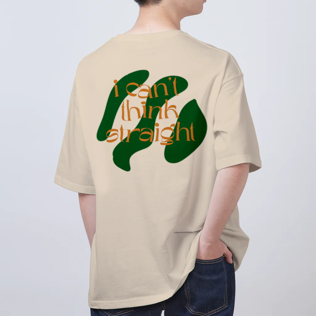 ゆるく主張するロゴ屋のストレートじゃいられないTシャツ Oversized T-Shirt