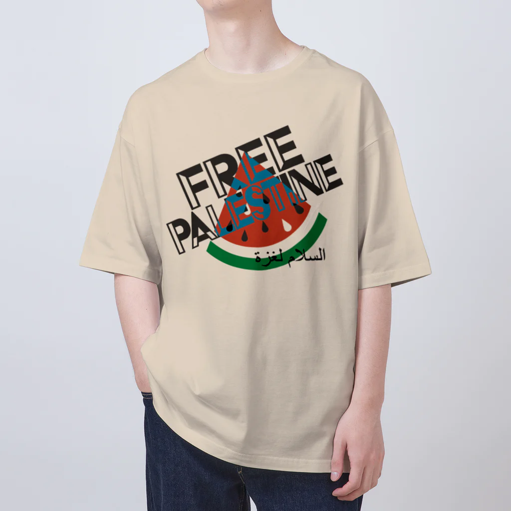 otemochanのFREE PALESTINE Oversized T-Shirt