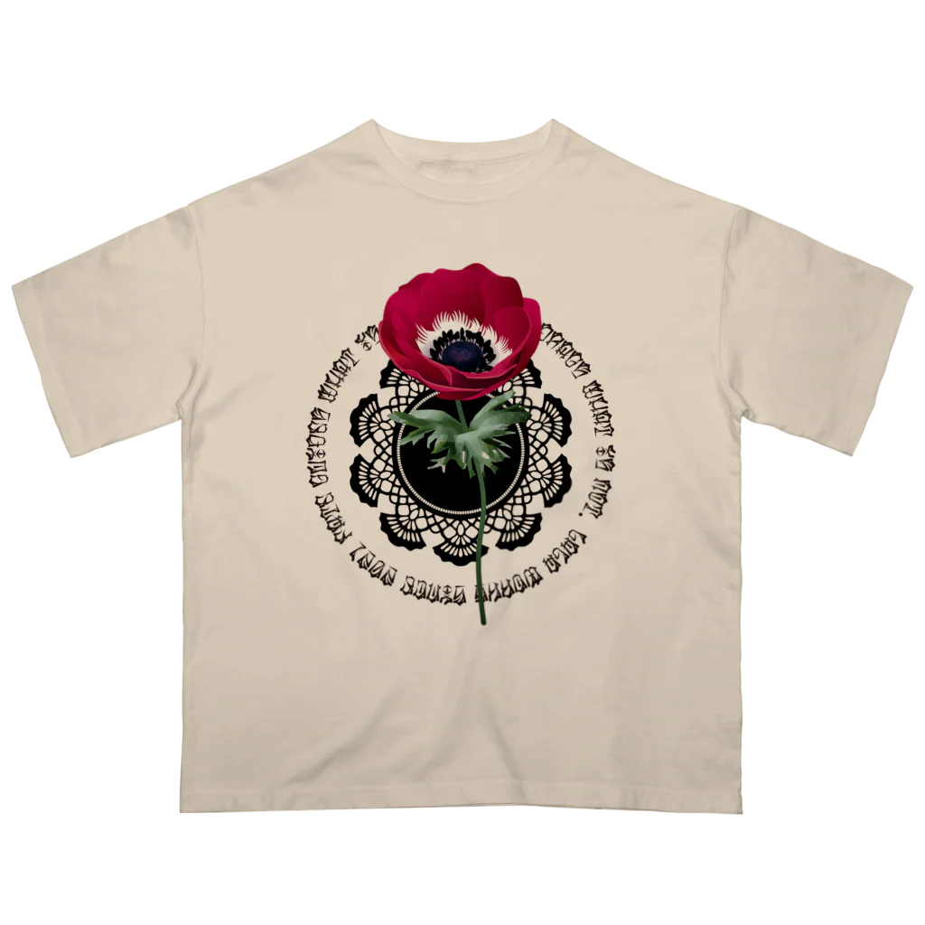 Lala Worksのアネモネ_001B Oversized T-Shirt