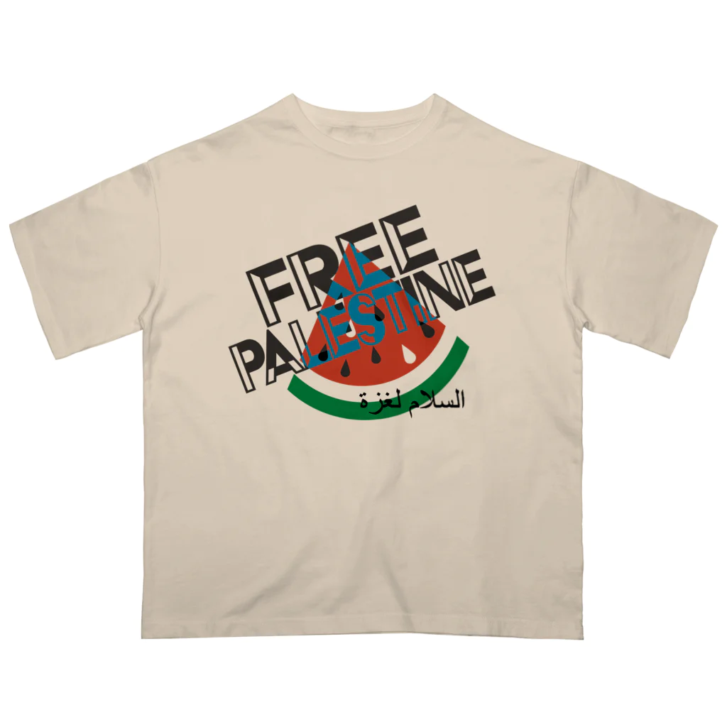 otemochanのFREE PALESTINE Oversized T-Shirt