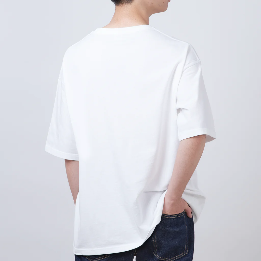 日常のふてくされたネコくん(水色) Oversized T-Shirt