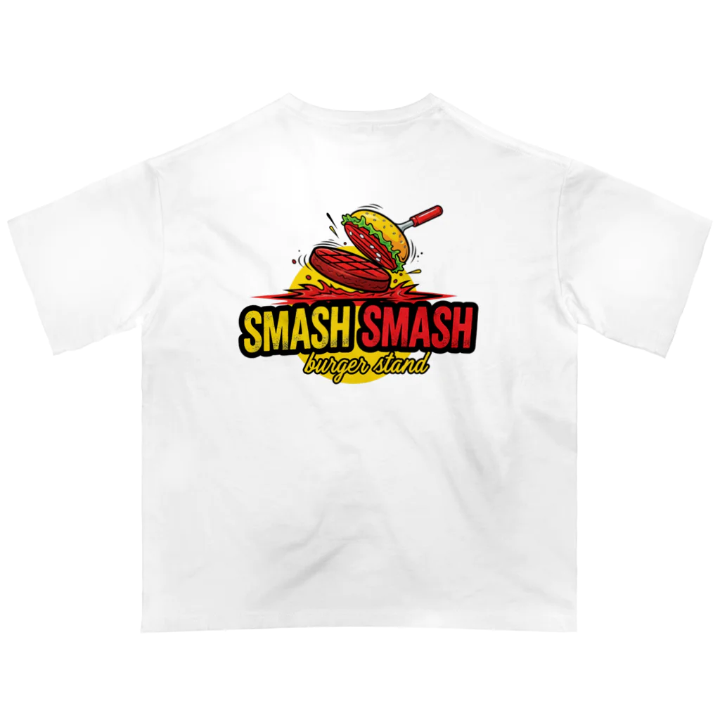 さな/筋肉定食のSMASH SMASH burger stand Oversized T-Shirt