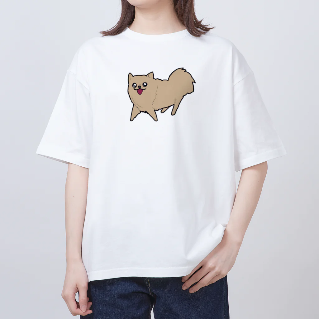 ひとなつおもい🍨Hitonatsu Omoiのポメラニアンげんきグッズ Oversized T-Shirt