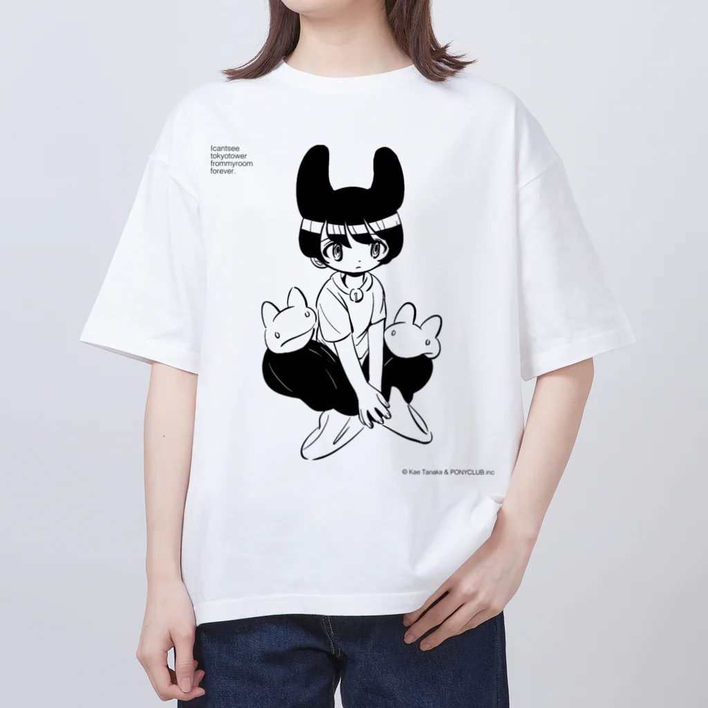 田中かえさんのTシャツ（黒プリント） / PONYCLUB.inc ( ponyclub )の