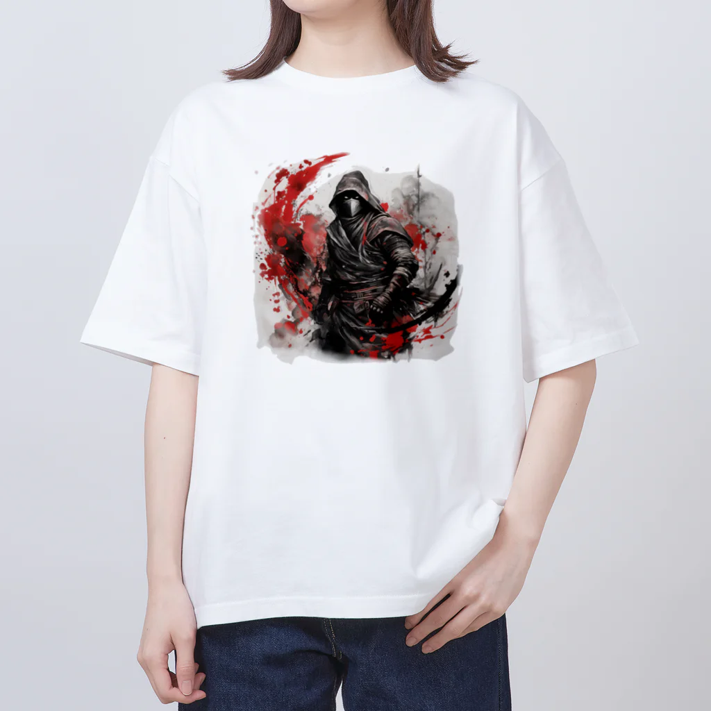モア吉のフードを被った忍者 Oversized T-Shirt