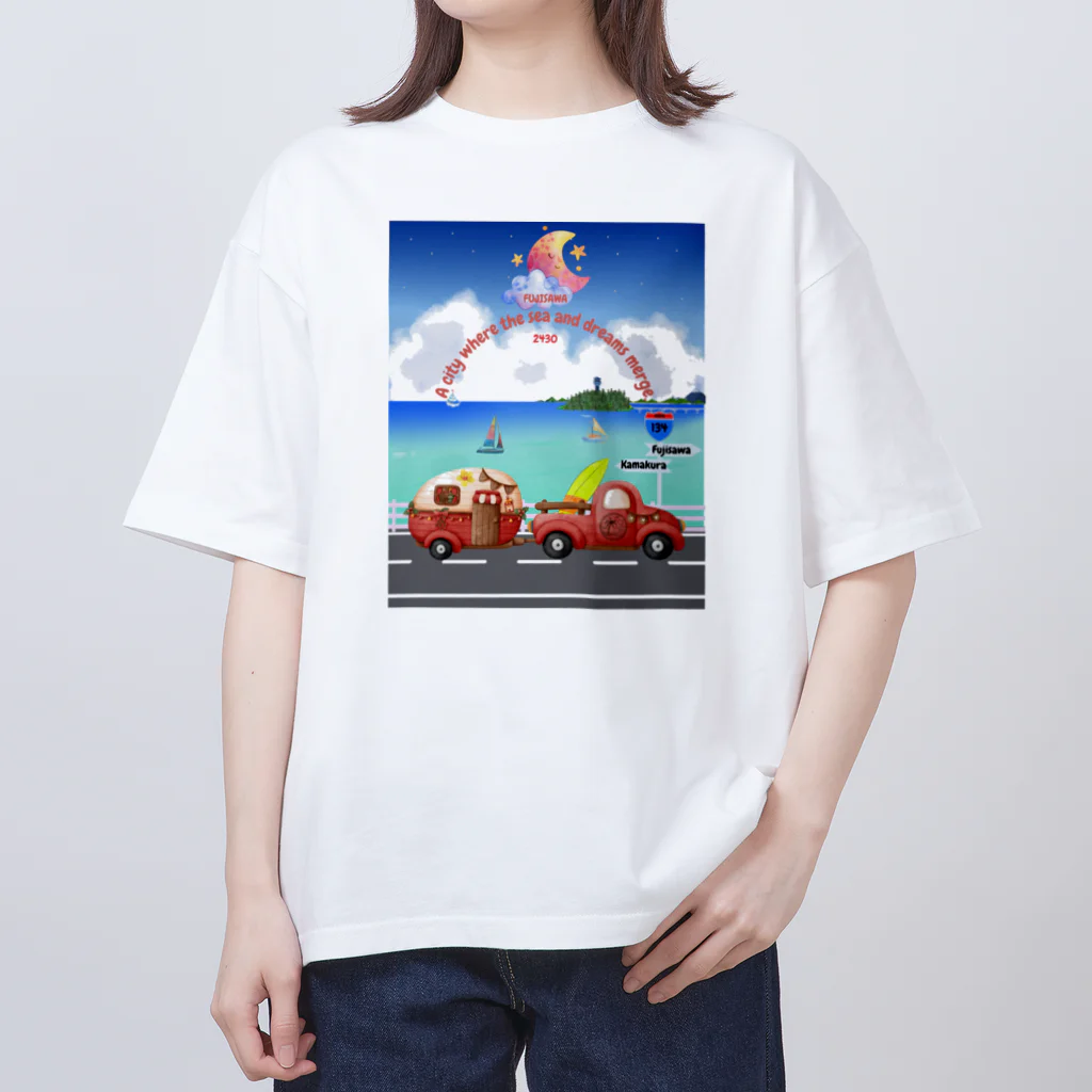 CyberArmadilloの湘南藤沢（2430）ナイトコレクション Oversized T-Shirt