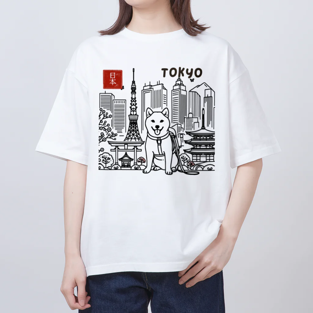 ShibaShibaのShibaShiba Oversized T-Shirt