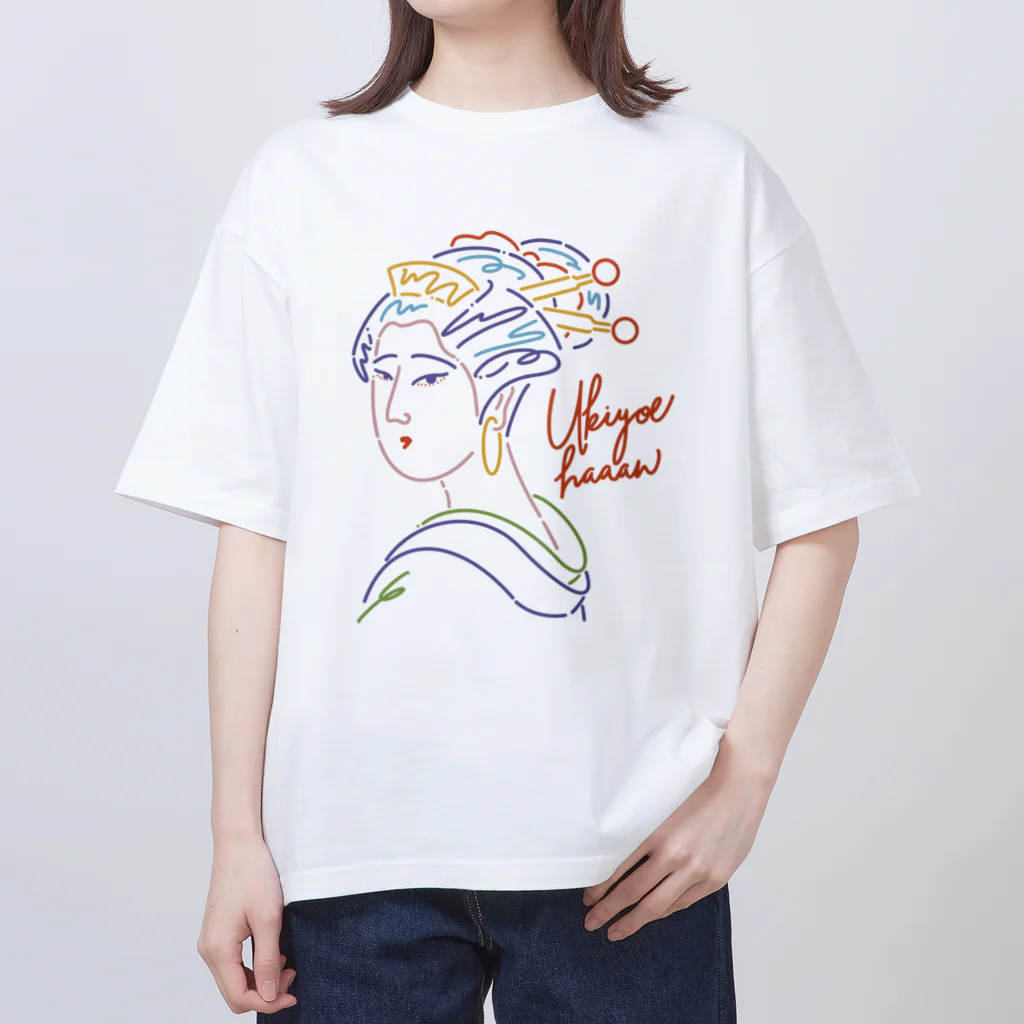 浮世絵はんのシンプルポップ浮世絵はん Oversized T-Shirt