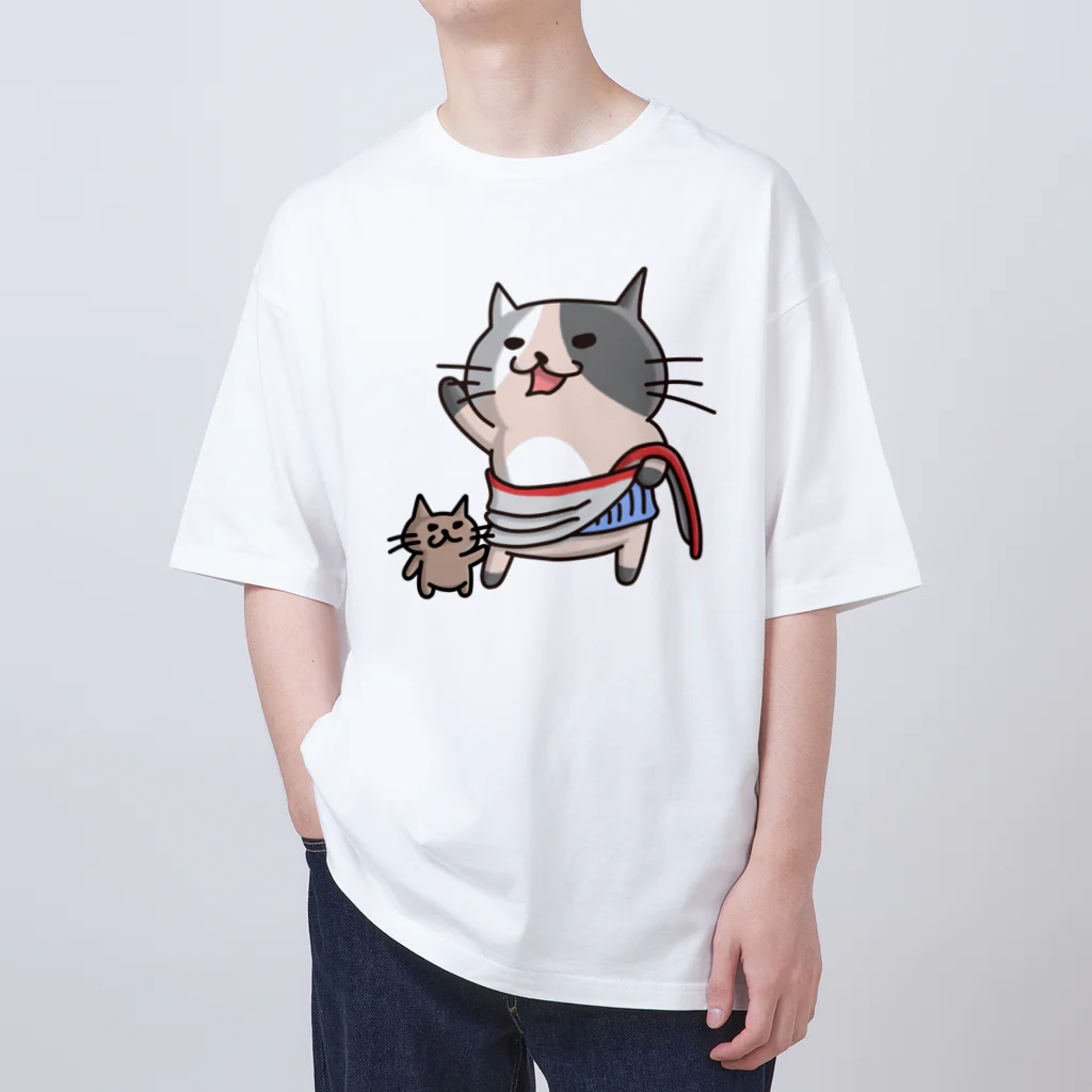 ひよこ男爵とまだむにゃんのにゃうぐすとぅす Oversized T-Shirt