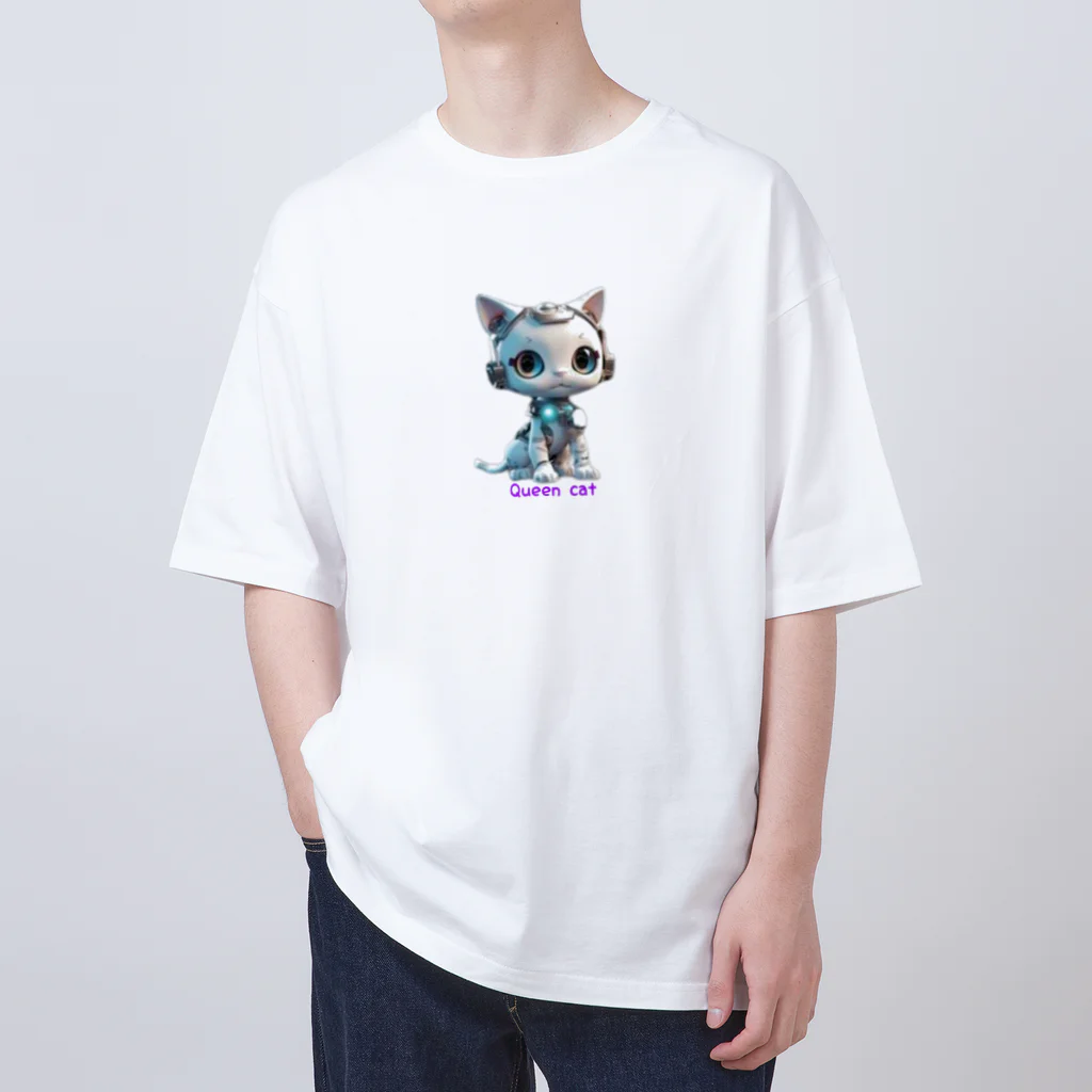 emizou_neoのQueen Cat-Roid Oversized T-Shirt