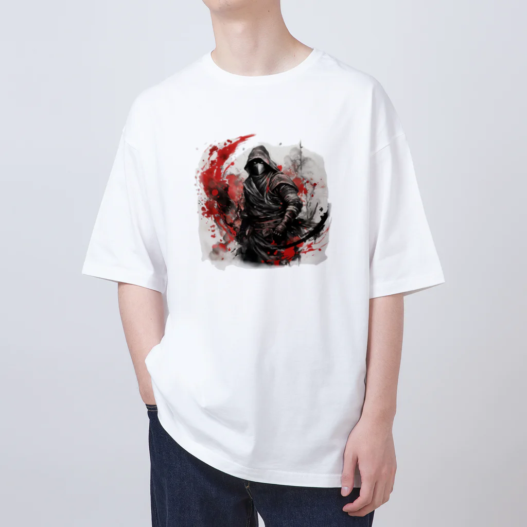 モア吉のフードを被った忍者 Oversized T-Shirt