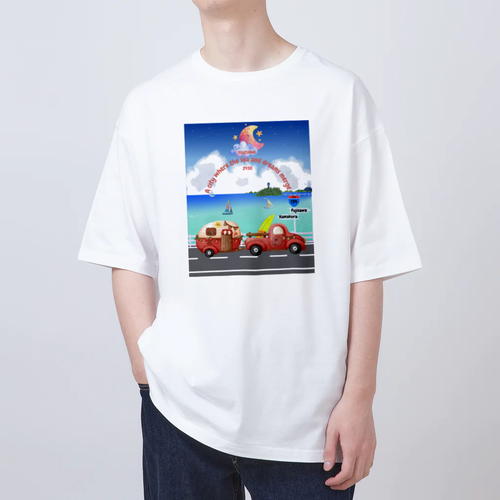 CyberArmadilloの湘南藤沢（2430）ナイトコレクション Oversized T-Shirt